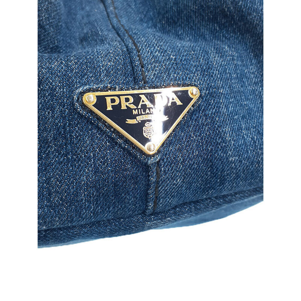 Prada Canapa Denim Tote Bag - Picture 9 of 9